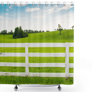 Personality  Country Summer Landscape. Shower Curtains