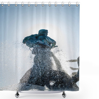 Personality  Fountain Shower Curtains