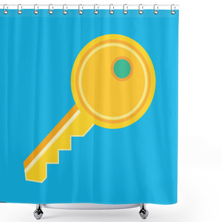Personality  Vector Key Icon Shower Curtains