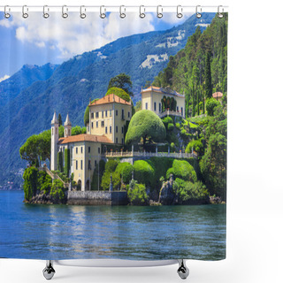 Personality  Romantic Lago Di Como - Villa Del Balbinello. Italy Shower Curtains