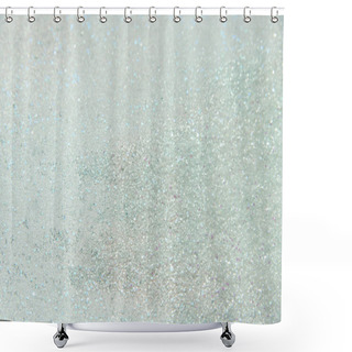 Personality  Classic Pastel Teal/turquoise Glitter Background With Selective Focus - Glitter Powder - Abstract  Shower Curtains