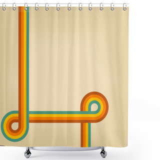 Personality  Retro Background Shower Curtains