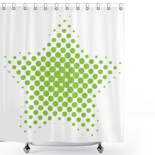 Personality  Halftone Star Shower Curtains