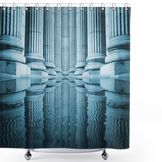 Personality  Pillar Close-up Shower Curtains