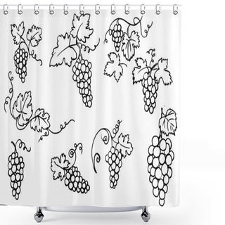 Personality  Grapes Shower Curtains