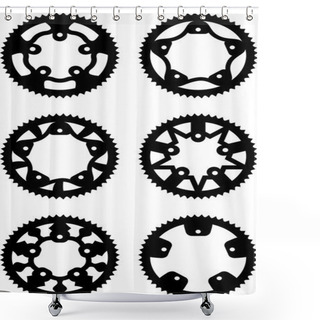 Personality  Vector Chainrings Pack Shower Curtains