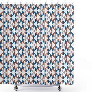 Personality  Seamless Abstract Background With Geometric Elements Shower Curtains