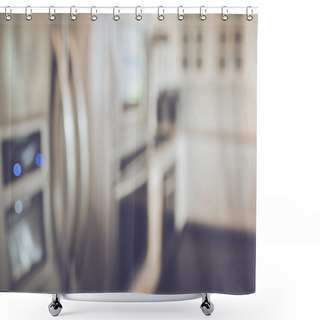 Personality  Blurred Modern Kitchen Shower Curtains