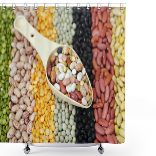 Personality  Mix Of Bean Shower Curtains
