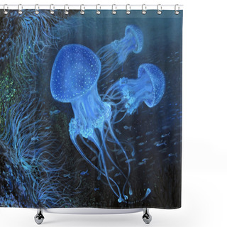 Personality  Dance Under Water Shower Curtains