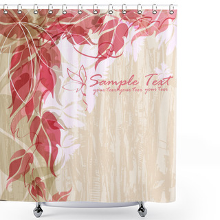 Personality  Vector Flower Background Shower Curtains