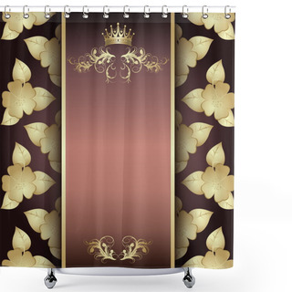 Personality  Vector Floral Retro Royal Shower Curtains
