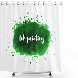 Personality  Abstract Ink Wash Painting Shower Curtains