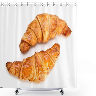 Personality  Two French Croissants Shower Curtains