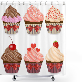 Personality  Cupcake Shower Curtains