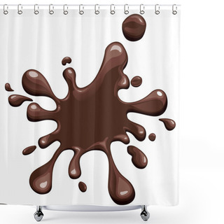 Personality  Chocolate Splash Background Shower Curtains