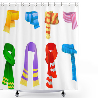 Personality  Collection Of Scarves For Boys And Girls  Shower Curtains