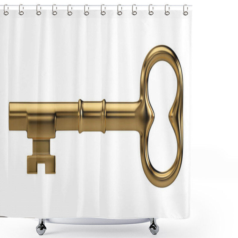 Personality  Golden key shower curtains