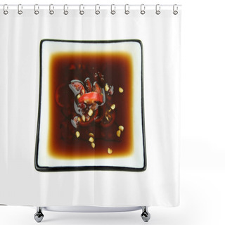 Personality  Soy Sauce With Chillies Shower Curtains