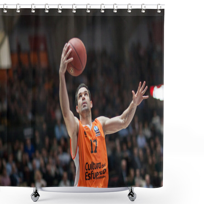 Personality  Valencia Basket Club Vs Sluc Nancy Shower Curtains