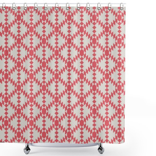 Personality  Seamless Abstract Background With Geometric Elements Shower Curtains