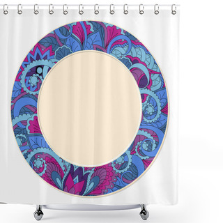 Personality  Colorful Decorated Dish  Shower Curtains