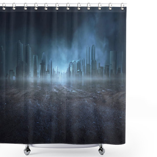 Personality  Portrait Of Quiet And Dark Scene Shower Curtains
