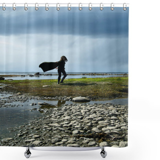 Personality  Dance On Shore Shower Curtains
