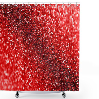 Personality  Sparkly Red Black Christmas Or Valentine Day Sparkle Background Shower Curtains