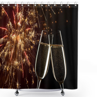 Personality  Celebration On New Year's Eve. Shower Curtains
