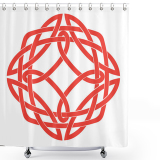 Personality  Celtic Knot Motif Shower Curtains