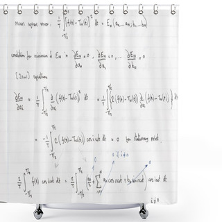Personality  Mathematics Equations Shower Curtains
