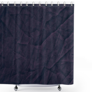 Personality  Dark Purple Linen Fabric Shower Curtains