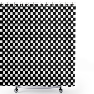 Personality  Checker Board Shower Curtains