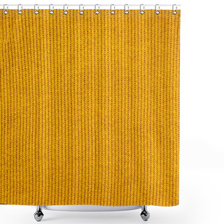 Personality  Full Frame Of Yellow Woolen Fabric Backdrop Shower Curtains