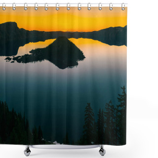Personality  Crater Lake National Park At Sunrise, Oregon, USA Shower Curtains