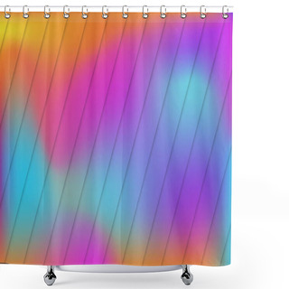 Personality  Panoramic Abstract Web Background Colorful Gradient - Vector Illustration Shower Curtains