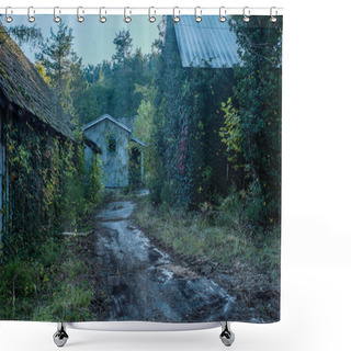 Personality  Ghost Town Shower Curtains