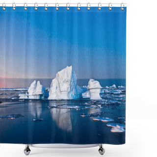 Personality  Antarctic Icebergs Shower Curtains