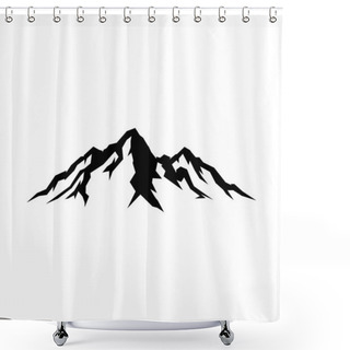 Personality  Hill Vector Image Illustration Isolated Shower Curtains