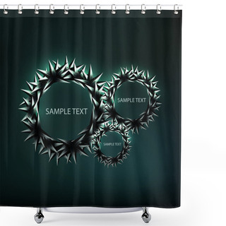 Personality  Independence Day Postcard Design Shower Curtains