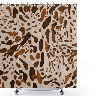 Personality  Animal Skin Imitation Seamless Pattern Shower Curtains