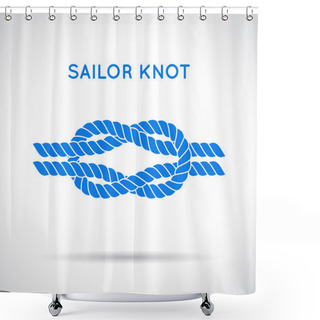 Personality  Sailor Knot. Shower Curtains