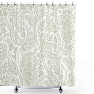 Personality  Seamless Paisley Background Shower Curtains