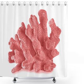 Personality  Coral Isolated On White Background Shower Curtains