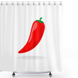 Personality  Hot Red Pepper Shower Curtains