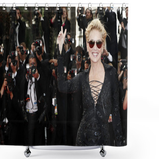 Personality  Sharon Stone Shower Curtains