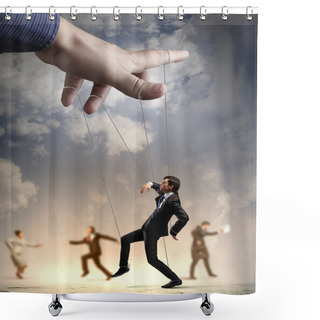 Personality  Business Marionette Shower Curtains