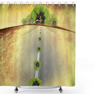 Personality  Luck, Bon Voyage Shower Curtains