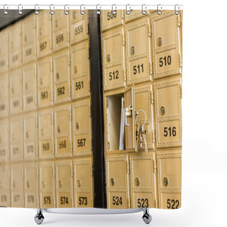 Personality  Mail Boxes Shower Curtains